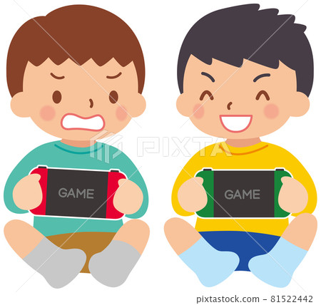 孩子們玩手機遊戲 81522442