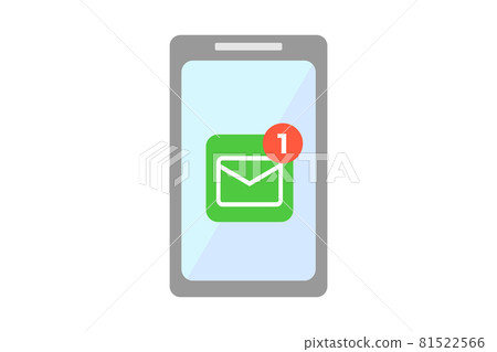 智能手機電子郵件接收矢量 81522566