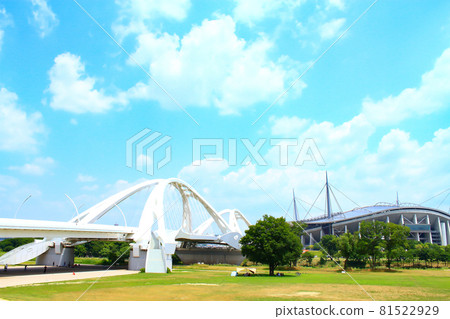 Scenery of Toyota City, Toyota Ohashi and Toyota Stadium 81522929