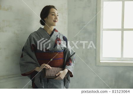 Title Kimono Lifestyle Tsumugi Komon 81523064
