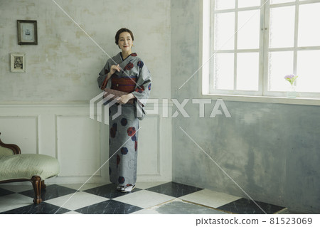 Title Kimono Lifestyle Tsumugi Komon Title Kimono Lifestyle Tsumugi Komon 81523069
