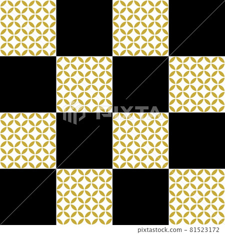Cloisonne plaid pattern Japanese pattern background material Cloisonne plaid pattern Japanese pattern background material 81523172