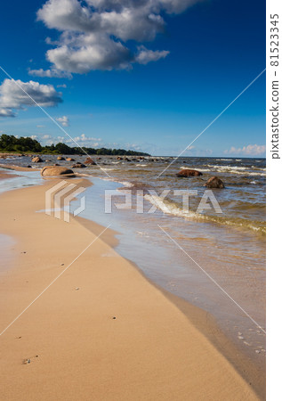 Seascape of the Gulf of Riga, Latvia, Baltic country Seascape of the Gulf of Riga, Latvia, Baltic country 81523345