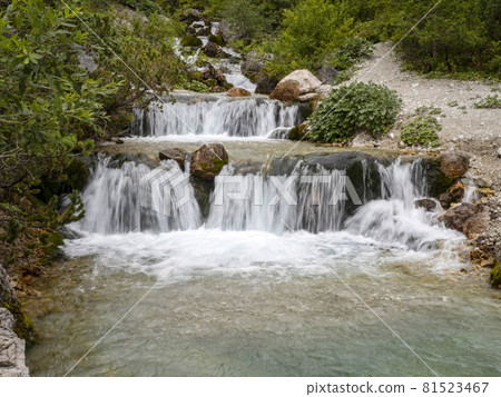 fanes creek dolomites mountains panorama fanes creek dolomites mountains panorama 81523467