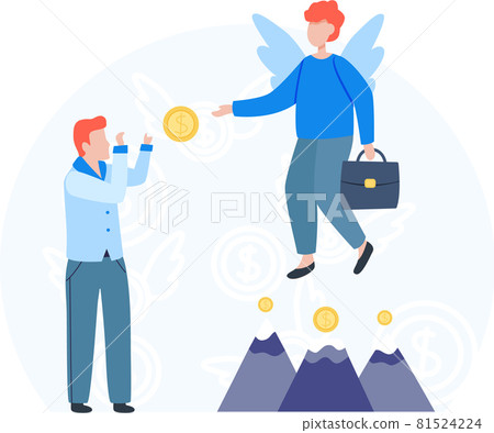 Team working to growth money finance with gold coin dollar stack. Angel investor startup community Team working to growth money finance with gold coin dollar stack. Angel investor startup community 81524224