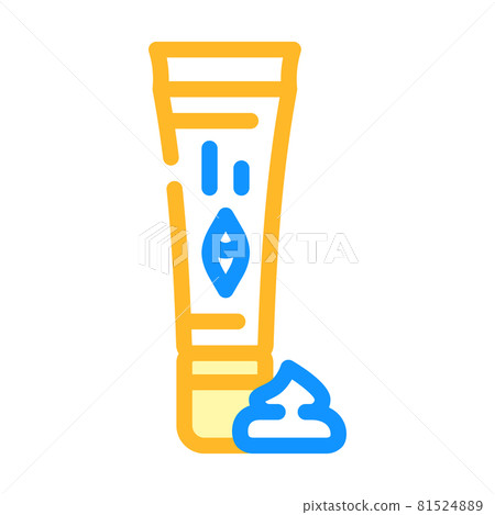 ointment cream ophthalmology color icon vector illustration 81524889
