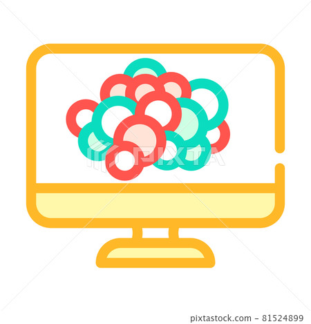 color blindness test ophthalmology color icon vector illustration color blindness test ophthalmology color icon vector illustration 81524899