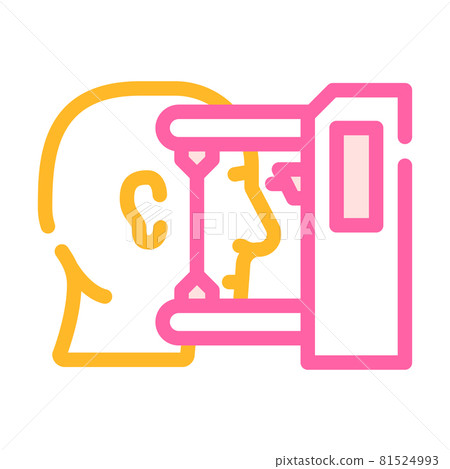 vision test ophthalmology color icon vector illustration 81524993