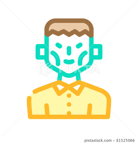 frankenstein fantasy character color icon vector illustration frankenstein fantasy character color icon vector illustration 81525066
