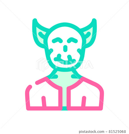 troll fantasy character color icon vector illustration troll fantasy character color icon vector illustration 81525068