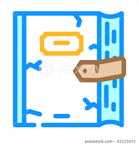 magic book fairy tale color icon vector illustration 81525072