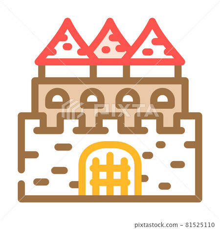 castle fairy tale color icon vector illustration castle fairy tale color icon vector illustration 81525110