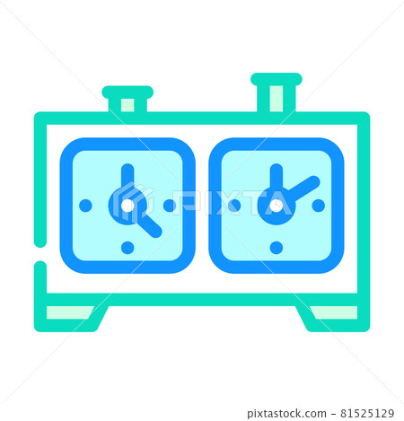 chess game clock color icon vector illustration 81525129