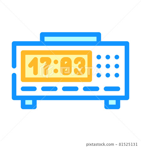 bedside clock color icon vector illustration bedside clock color icon vector illustration 81525131