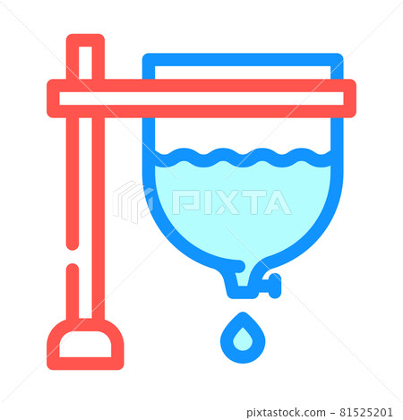 archimedean clock color icon vector illustration 81525201