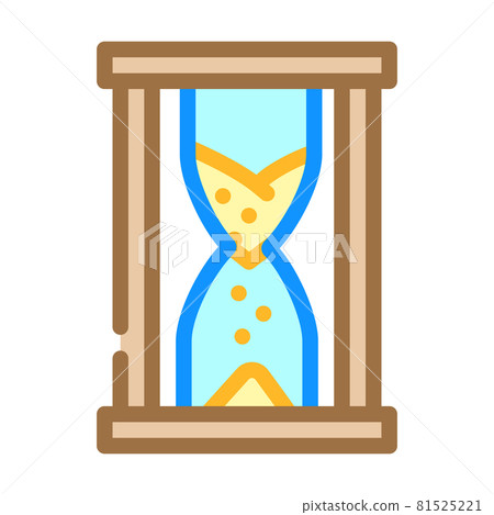 sand clock color icon vector illustration 81525221