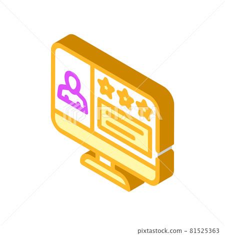 review video call isometric icon vector illustration review video call isometric icon vector illustration 81525363