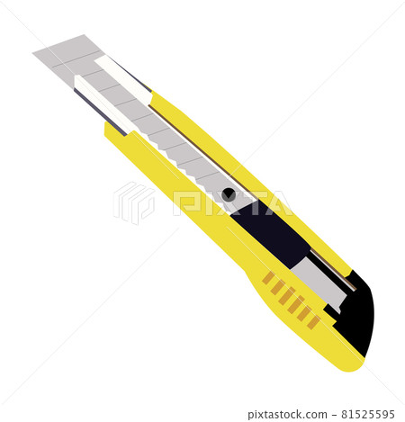 Cutter knife icon on white background. Boxcutter tool sign. Utility Cutter symbol. flat style. Cutter knife icon on white background. Boxcutter tool sign. Utility Cutter symbol. flat style. 81525595