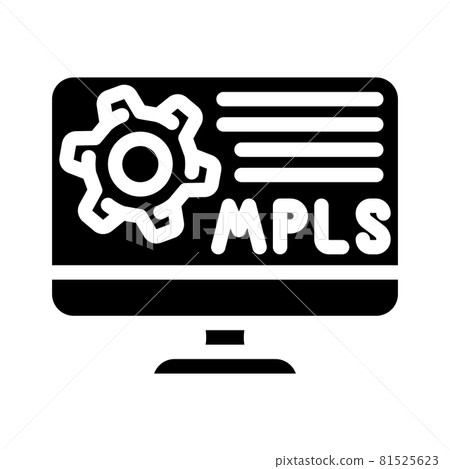 mpls protocol glyph icon vector illustration mpls protocol glyph icon vector illustration 81525623