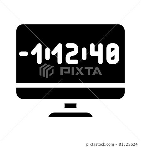 countdown video conference glyph icon vector illustration countdown video conference glyph icon vector illustration 81525624