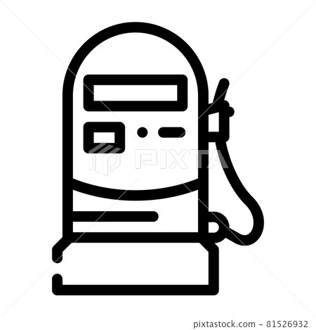 gas station vending machine line icon vector illustration gas station vending machine line icon vector illustration 81526932
