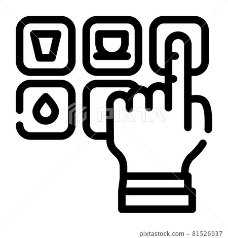 drink choosing line icon vector illustration drink choosing line icon vector illustration 81526937