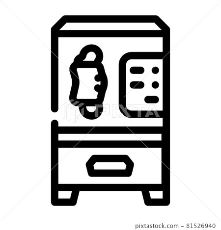 medical facial mask vending machine line icon vector illustration medical facial mask vending machine line icon vector illustration 81526940
