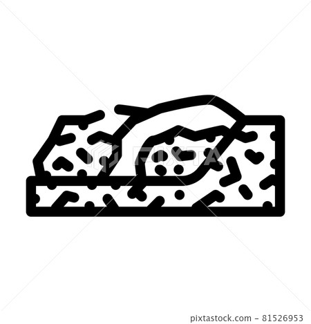 garbage disposal line icon vector illustration garbage disposal line icon vector illustration 81526953
