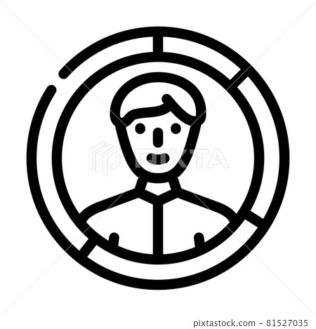 skills candidate line icon vector illustration 81527035