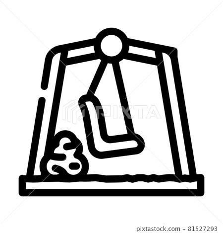 garden backyard furniture line icon vector illustration 81527293