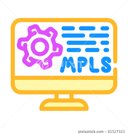 mpls protocol color icon vector illustration mpls protocol color icon vector illustration 81527321