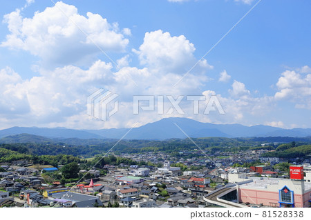 Cityscape of "Satsuma Town" seen from a high place Cityscape of "Satsuma Town" seen from a high place 81528338