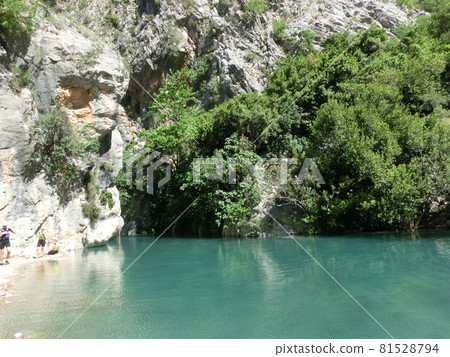 Trekking along the Lycian trail in the canyon of Harmony, near the town of Goynuk 81528794