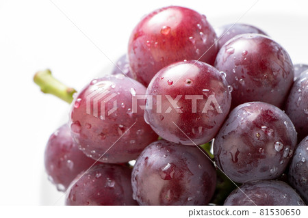 Grape (seedless pione). (White background) Grape (seedless pione). (White background) 81530650
