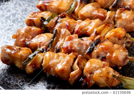 Yakitori, Negima（醬汁烤）。 81530696