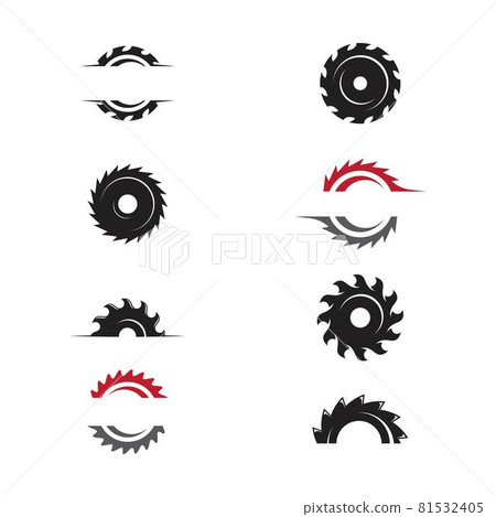 Industrial saw vector illustration icon Industrial saw vector illustration icon 81532405