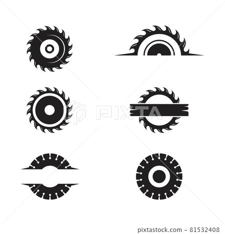 Industrial saw vector illustration icon Industrial saw vector illustration icon 81532408
