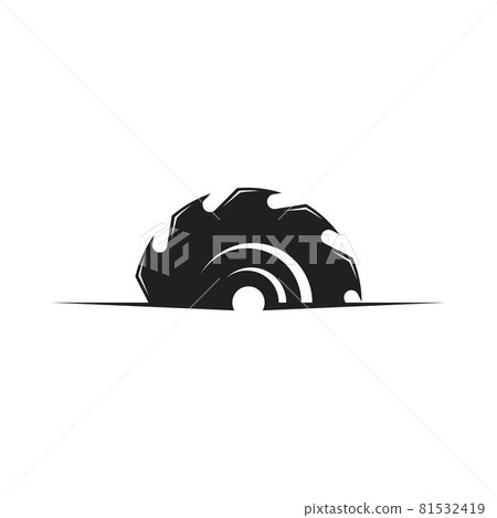 Industrial saw vector illustration icon Industrial saw vector illustration icon 81532419