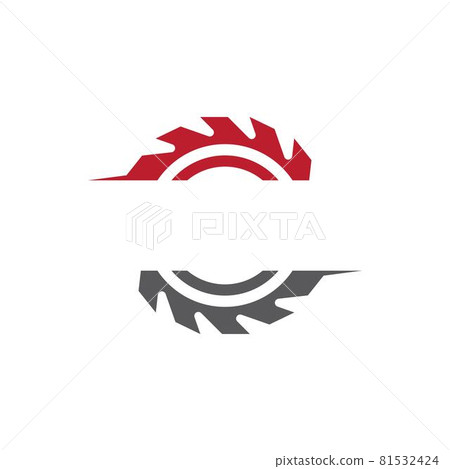 Industrial saw vector illustration icon Industrial saw vector illustration icon 81532424