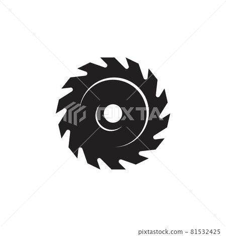 Industrial saw vector illustration icon Industrial saw vector illustration icon 81532425
