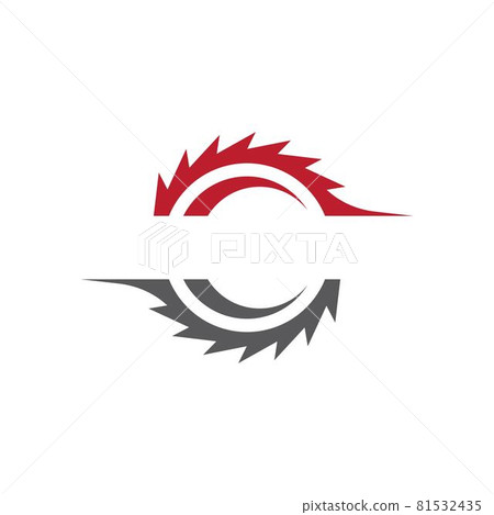 Industrial saw vector illustration icon Industrial saw vector illustration icon 81532435