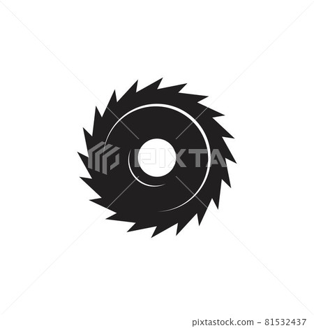 Industrial saw vector illustration icon 81532437