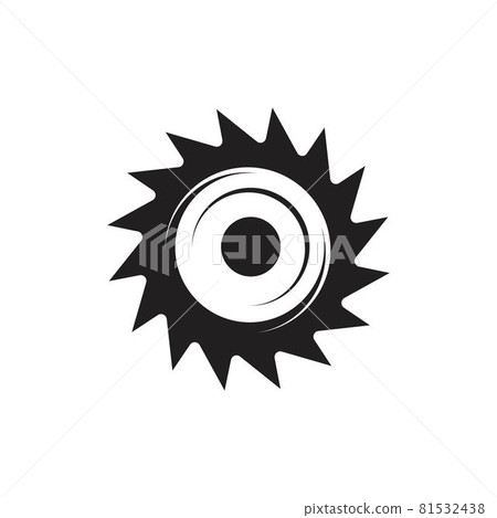 Industrial saw vector illustration icon Industrial saw vector illustration icon 81532438