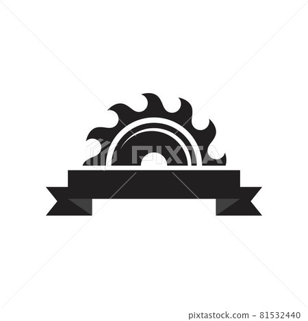 Industrial saw vector illustration icon Industrial saw vector illustration icon 81532440