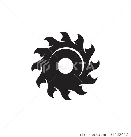 Industrial saw vector illustration icon 81532442