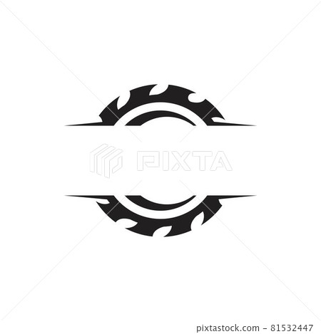 Industrial saw vector illustration icon Industrial saw vector illustration icon 81532447