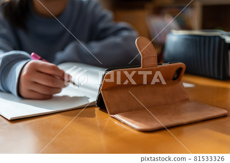 使用中小學生的智能手機學習 81533326