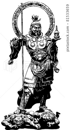 毗沙門天全身像 81533659