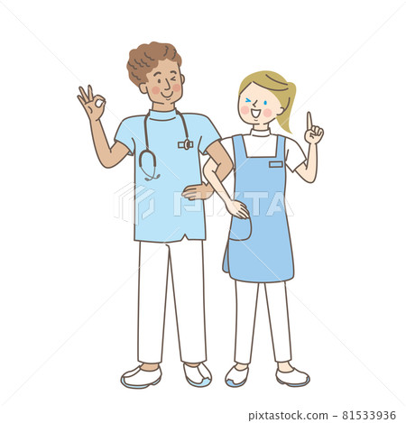 國際醫護人員交叉雙臂大笑 81533936