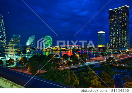 Night view of Minato Mirai 81534396